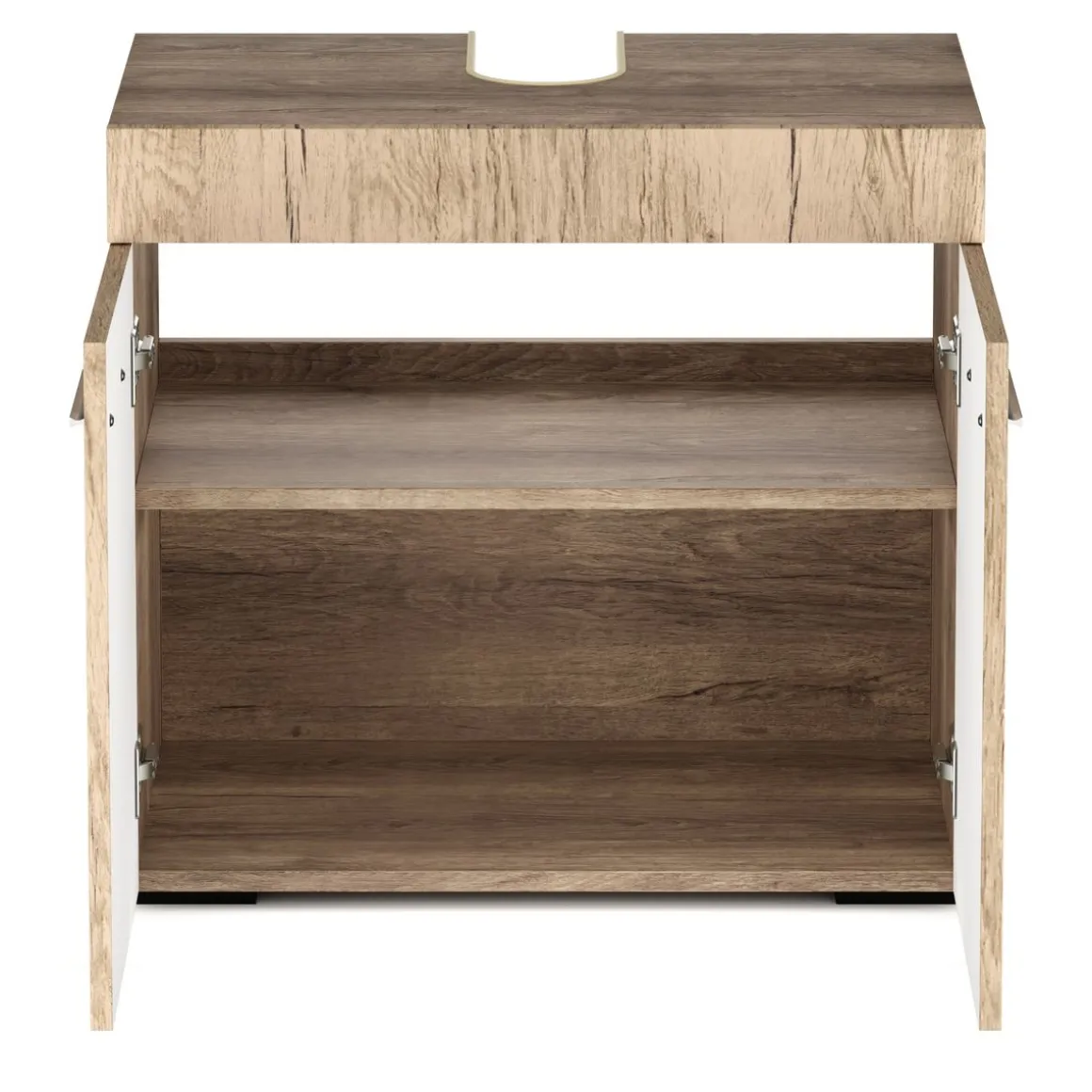 Waschbeckenunterschrank SIMONA 60 x 34 x 56 cm hellbraun