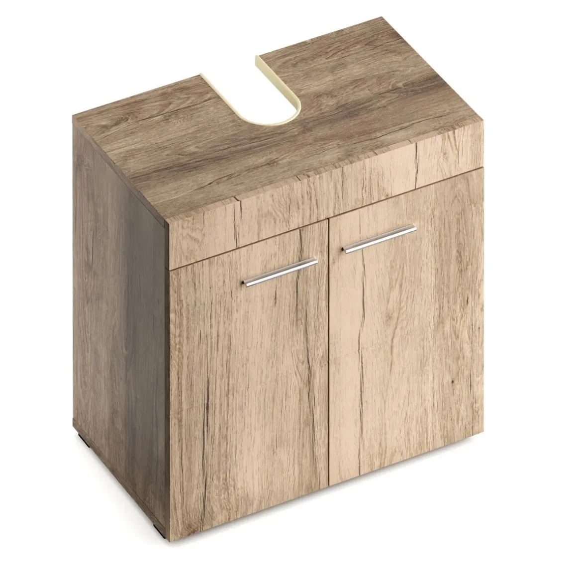 Waschbeckenunterschrank SIMONA 60 x 34 x 56 cm hellbraun