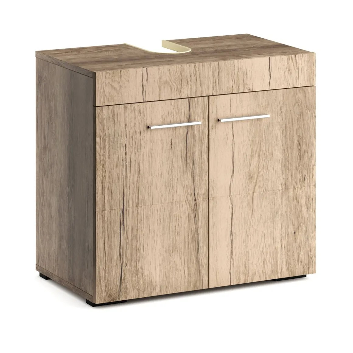 Waschbeckenunterschrank SIMONA 60 x 34 x 56 cm hellbraun
