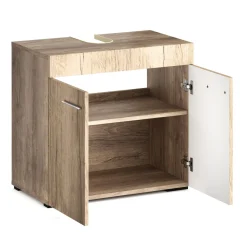 Waschbeckenunterschrank SIMONA 60 x 34 x 56 cm hellbraun