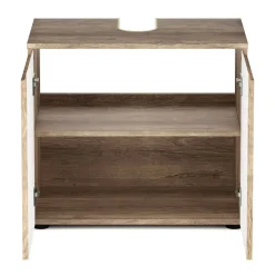 Waschbeckenunterschrank STEFAN 60 x 35 x 54 cm hellbraun