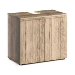 Waschbeckenunterschrank STEFAN 60 x 35 x 54 cm hellbraun