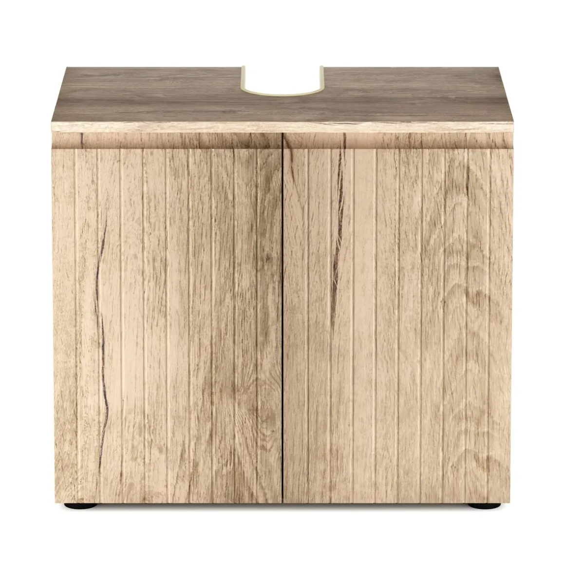 Waschbeckenunterschrank STEFAN 60 x 35 x 54 cm hellbraun