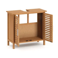 Waschbeckenunterschrank Walnussholz 66 x 29 x 61 cm