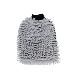 Waschhandschuh Mikrofaser 2-in-1 grau