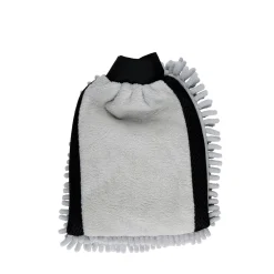 Waschhandschuh Mikrofaser 2-in-1 grau