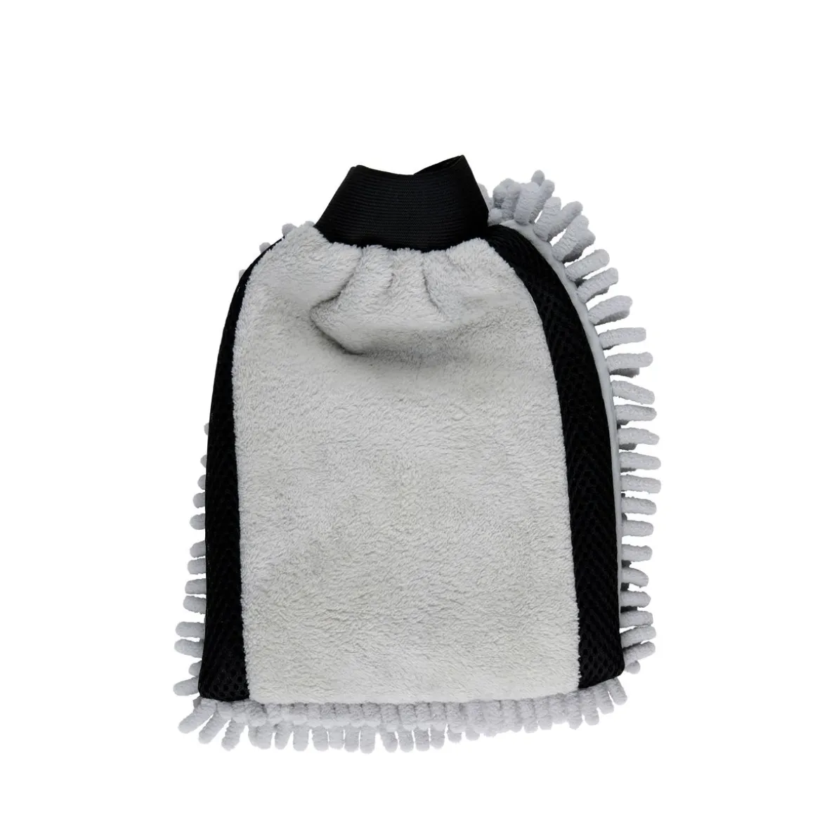 Waschhandschuh Mikrofaser 2-in-1 grau