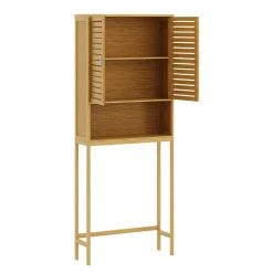 Waschmaschinenschrank Bambus SUSU 176 x 70 x 23 cm natur