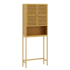 Waschmaschinenschrank Bambus SUSU 176 x 70 x 23 cm natur