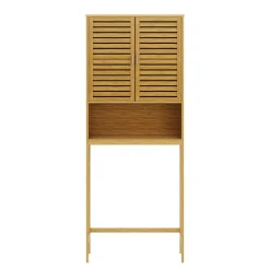 Waschmaschinenschrank Bambus SUSU 176 x 70 x 23 cm natur