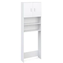Waschmaschinenschrank 64 x 26 x 190 cm weiss