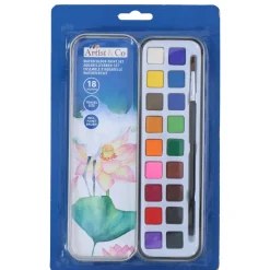 Wasserfarben Malkasten 18 Farben