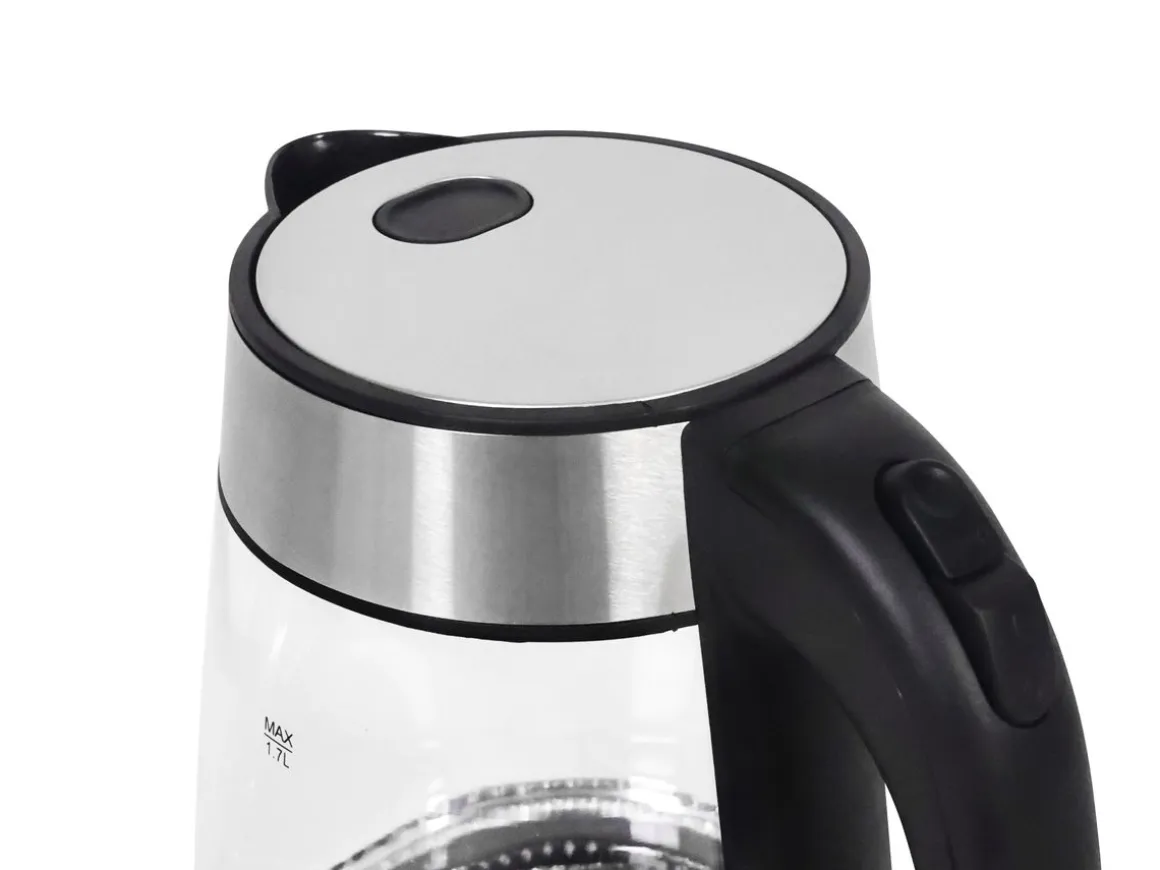 Wasserkocher Glas mit LED 1.7L