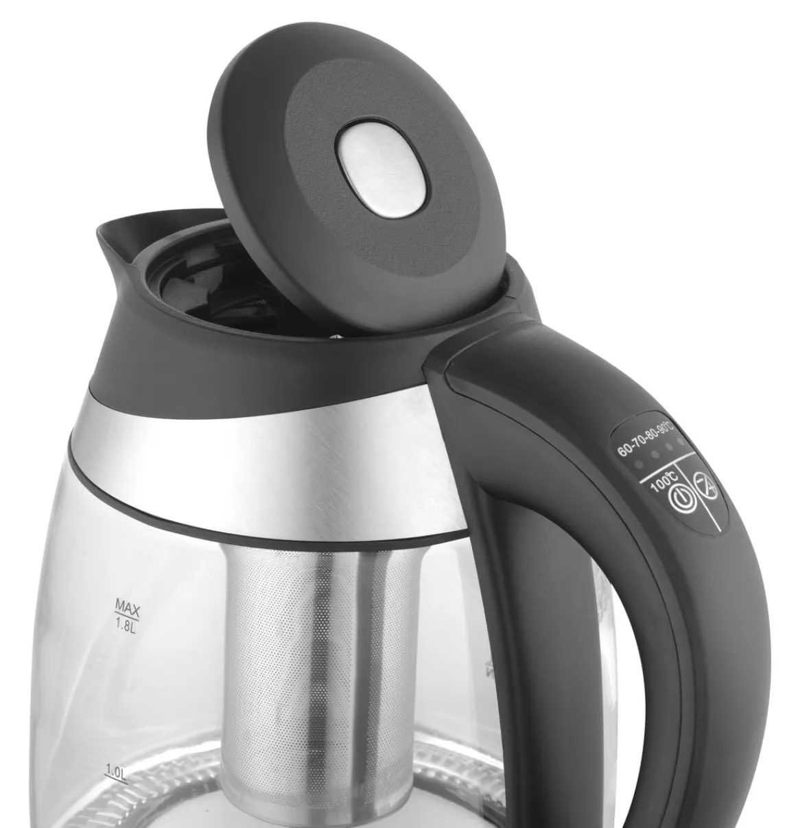 Wasserkocher mit Temperaturwahl 1.8L