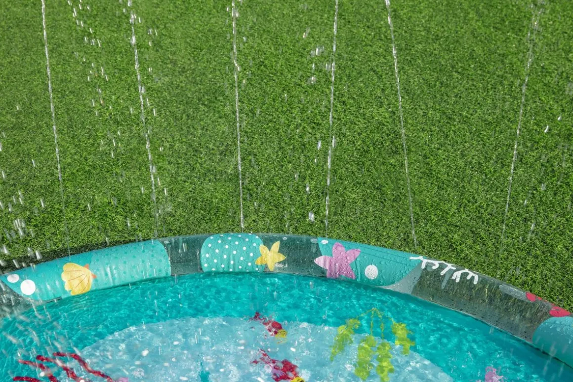 Wassermatte mit Sprinkler Underwater 165 cm