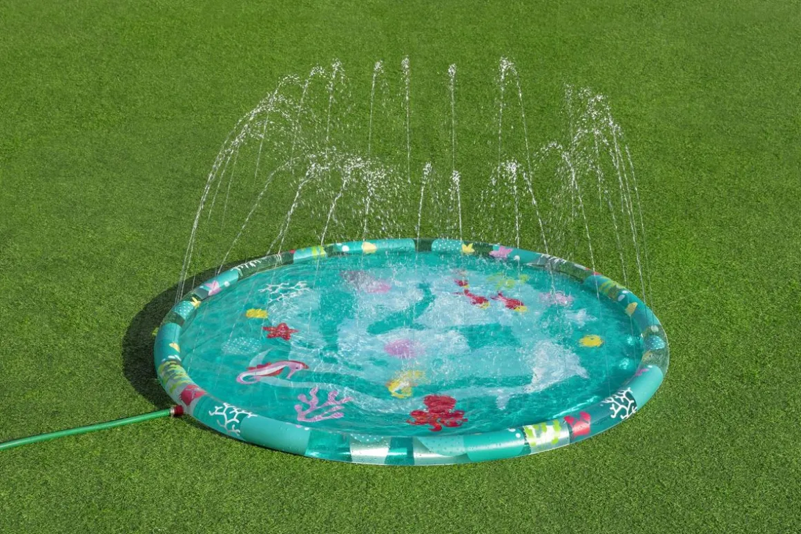 Wassermatte mit Sprinkler Underwater 165 cm