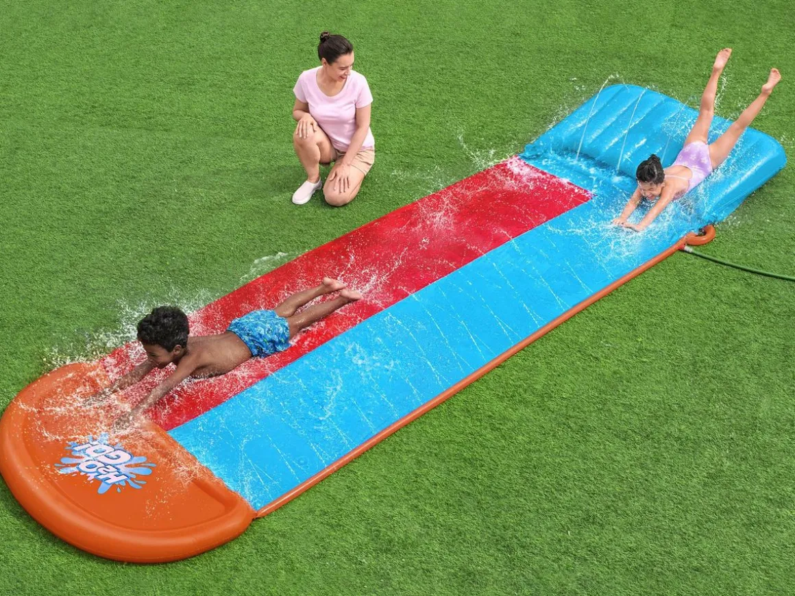Wasserrutsche Tsunami Splash Ramp Double Slide H2OGO!
