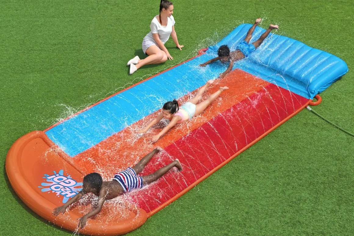 Wasserrutsche Tsunami Splash Ramp Triple Slide H2OGO!