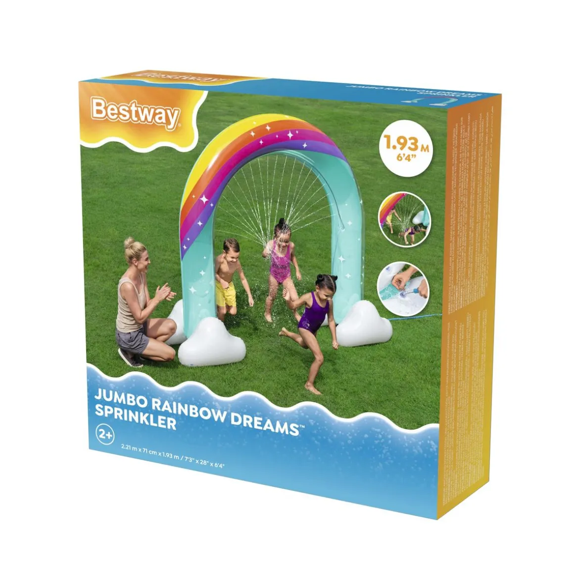 Wassersprinkler Jumbo Rainbow Dreams 221 x 71 x 193 cm