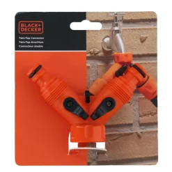 Wasserverteiler 2-Wege orange/schwarz