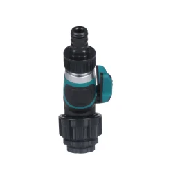 Wasserverteiler 2-Wege-Ventil 3/4" schwarz/grün