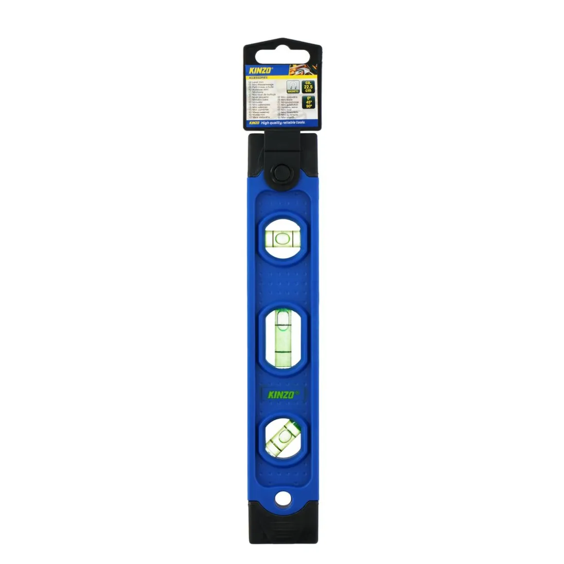 Wasserwaage magnetisch 22.5 cm blau/schwarz