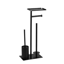 WC-Garnitur stehend Metall schwarz