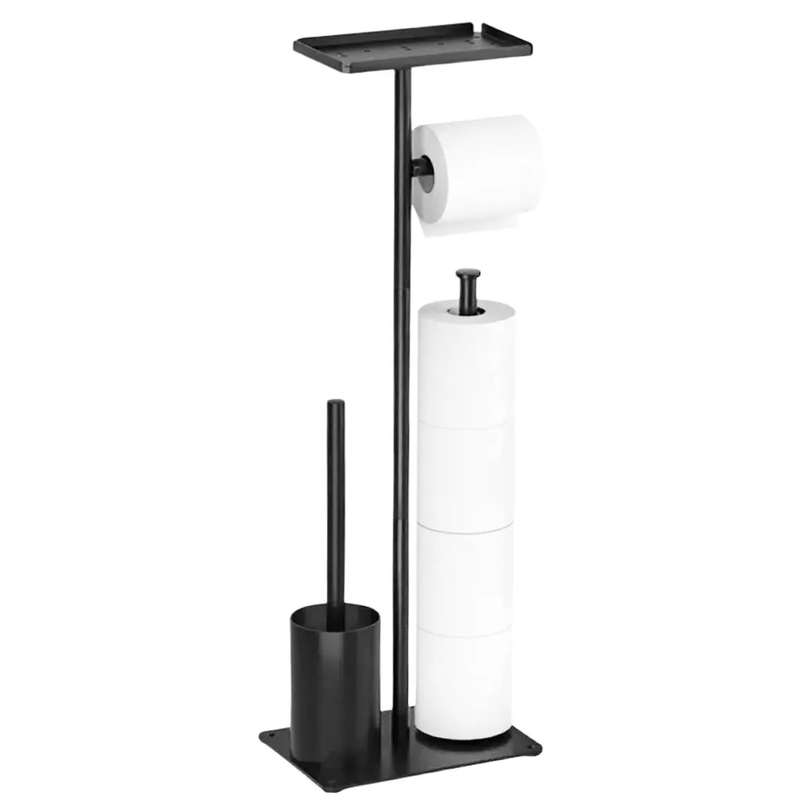 WC-Garnitur stehend Metall schwarz