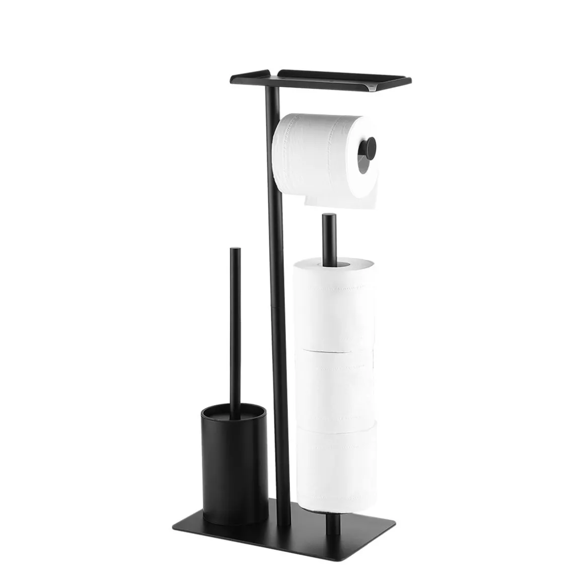 WC-Garnitur stehend Metall schwarz