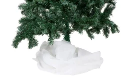 Weihnachtsbaumdecke 120 x 90 cm weiss