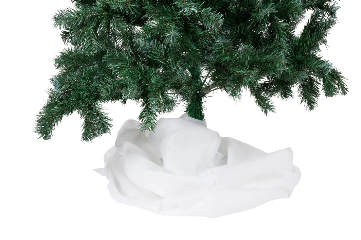 Weihnachtsbaumdecke 120 x 90 cm weiss