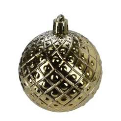 Weihnachtskugel Set 6 cm 35-teilig gold