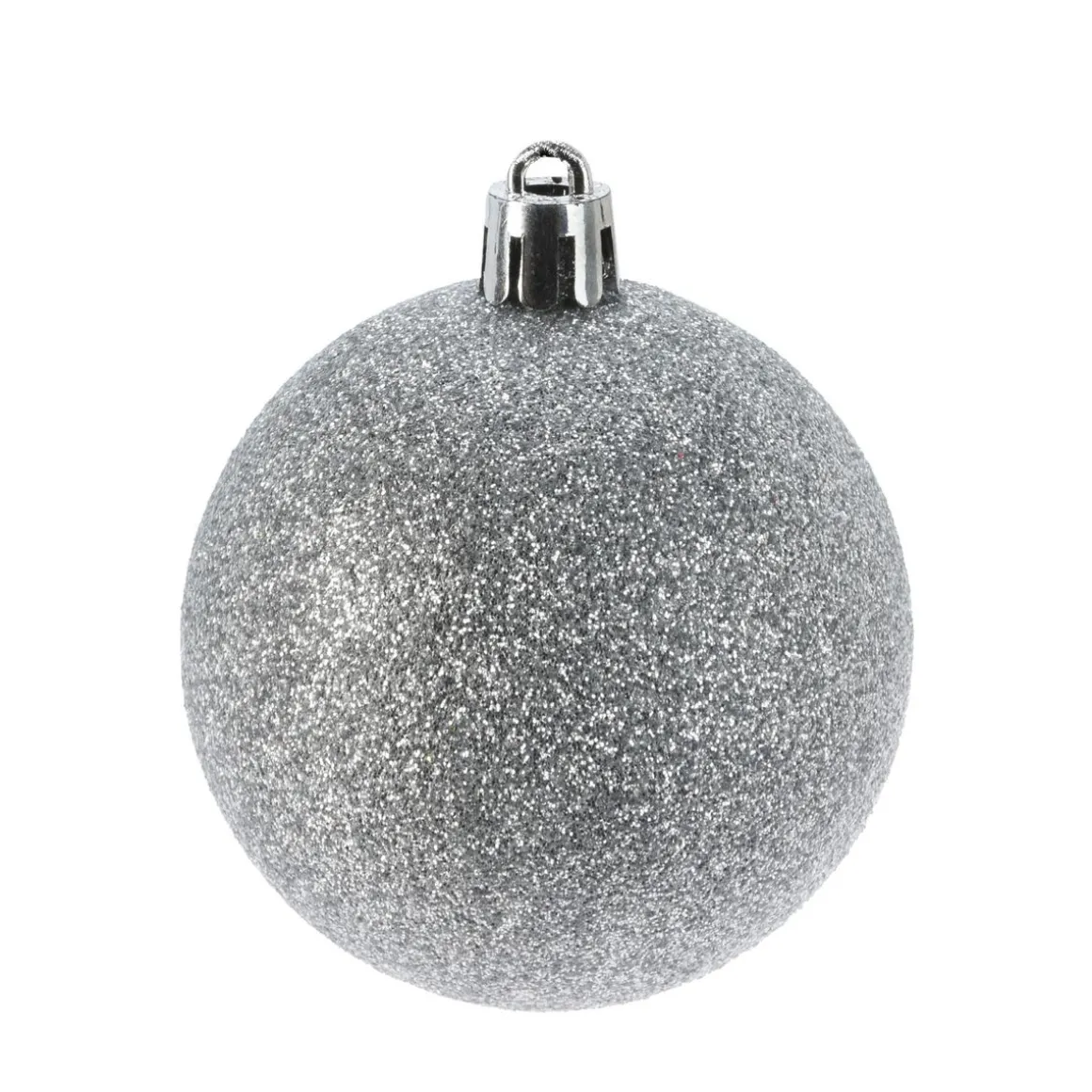 Weihnachtskugel Set 6 cm 35-teilig silber