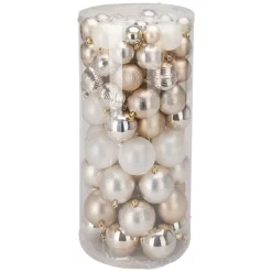 Weihnachtskugel Set 100-teilig gold/weiss | GONSER.CH