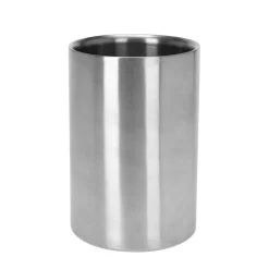 Weinkühler Edelstahl 12 x 18 cm silber