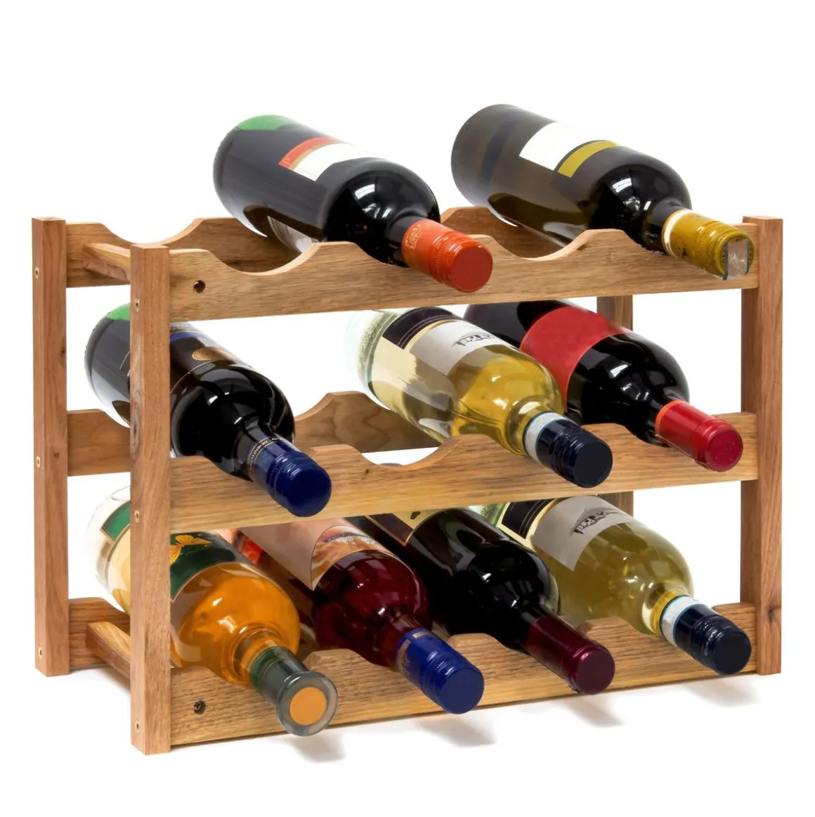 Weinregal Holz für 12 Flaschen