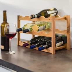 Weinregal Holz für 12 Flaschen