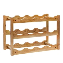 Weinregal Holz für 12 Flaschen