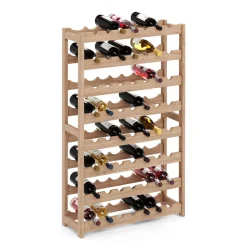 Weinregal Massivholz für 56 Flaschen