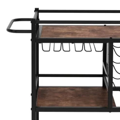Weinregal Vintage BONITA auf Rollen für 12 Flaschen 80 x 86 cm