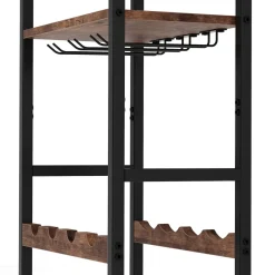 Weinregal Vintage BONITA auf Rollen für 16 Flaschen 42 x 100 cm
