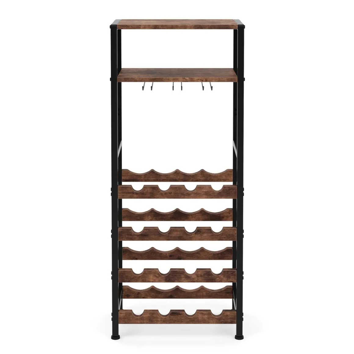 Weinregal Vintage BONITA auf Rollen für 16 Flaschen 42 x 100 cm