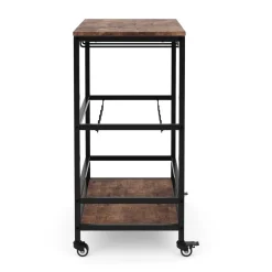 Weinregal Vintage BONITA auf Rollen für 5 Flaschen 60 x 82 cm