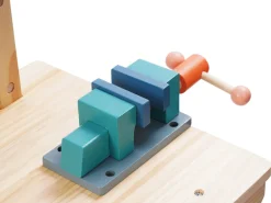 Werkbank Kinder Holz 68-teilig 80 cm bunt/natur