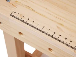 Werkbank Kinder Holz 68-teilig 80 cm bunt/natur