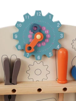 Werkbank Kinder Holz 68-teilig 80 cm bunt/natur