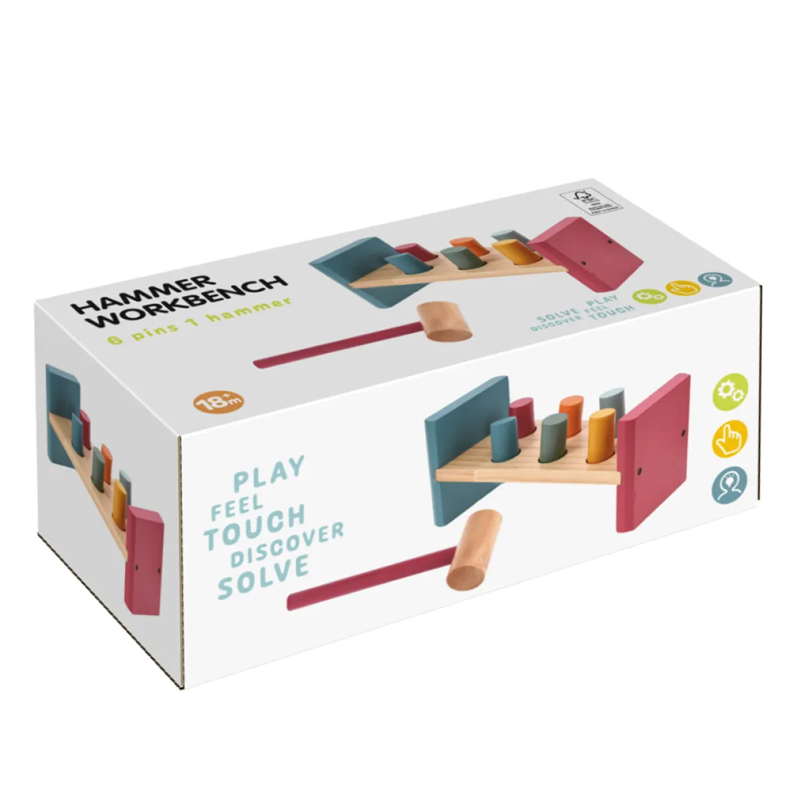 Werkbank Kinder Holz 22 x 9 cm bunt