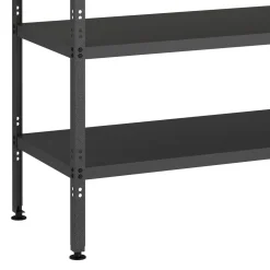 Werkbank MAKSIMUS mit 2 Ablagen 100 x 55 cm anthrazit/natur