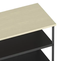 Werkbank MAKSIMUS mit 2 Ablagen 100 x 55 cm anthrazit/natur