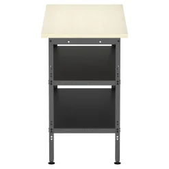 Werkbank MAKSIMUS mit 2 Ablagen 100 x 55 cm anthrazit/natur